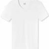 SCHIESSER Long Life Soft T-shirt (1-pack), heren shirt korte mouwen wit