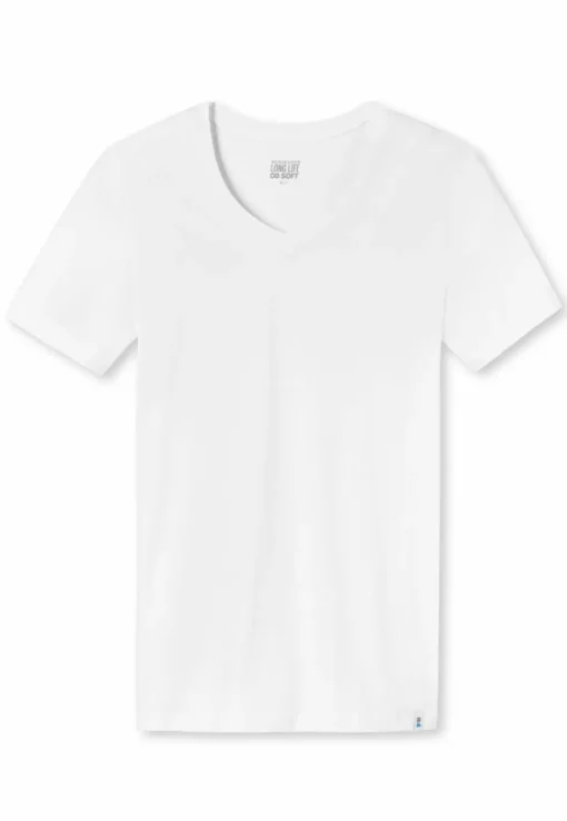SCHIESSER Long Life Soft T-shirt (1-pack), heren shirt korte mouwen wit