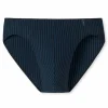 SCHIESSER Long Life Soft slip (1-pack), heren supermini marine-zwart gestreept