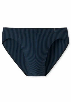 SCHIESSER Long Life Soft slip (1-pack), heren supermini marine-zwart gestreept