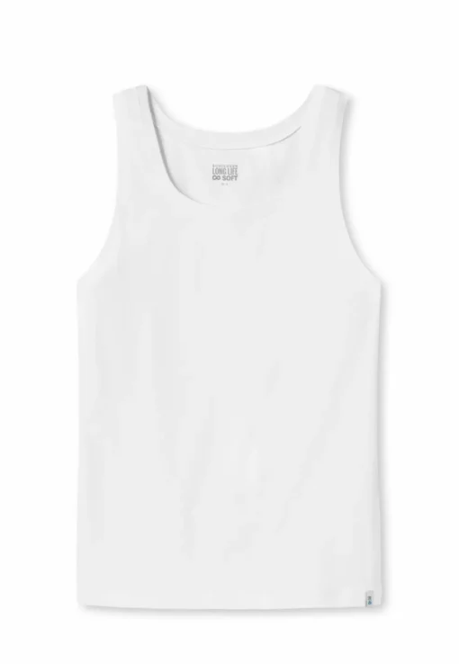 SCHIESSER Long Life Soft singlet (1-pack), heren shirt mouwloos wit