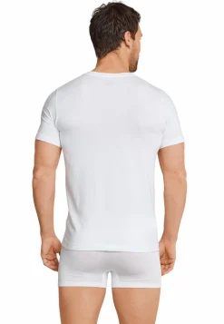 SCHIESSER Long Life Soft T-shirt (1-pack), heren shirt korte mouwen wit