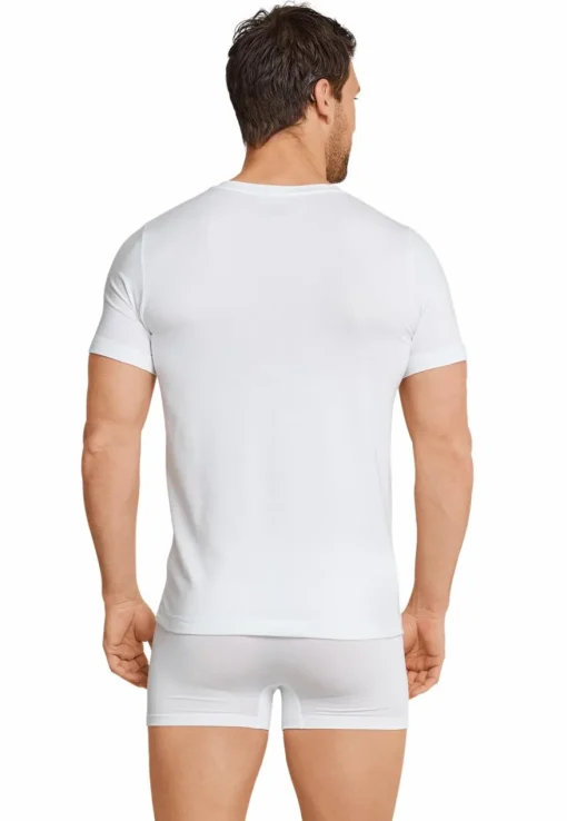 SCHIESSER Long Life Soft T-shirt (1-pack), heren shirt korte mouwen wit