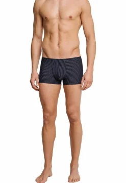 SCHIESSER Long Life Soft boxer (1-pack), heren short blauwzwarte strepen