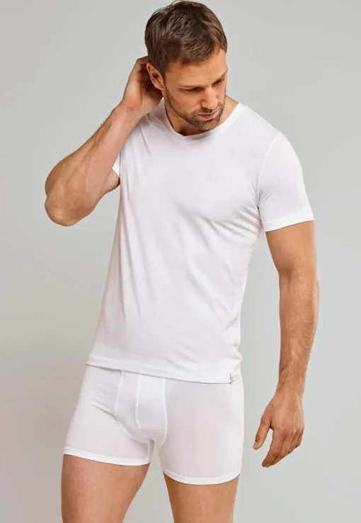 SCHIESSER Long Life Soft boxer (1-pack), heren short wit