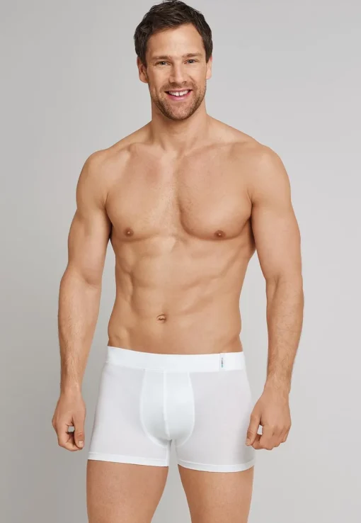 SCHIESSER Long Life Soft boxer (1-pack), heren short wit