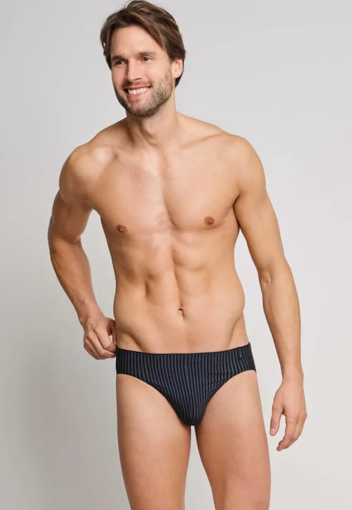 SCHIESSER Long Life Soft slip (1-pack), heren supermini blauwzwart