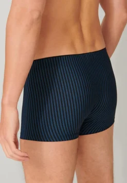 SCHIESSER Long Life Soft boxer (1-pack), heren shorts marine-zwart gestreept