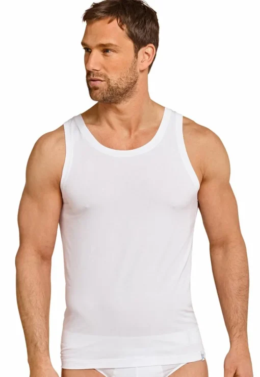 SCHIESSER Long Life Soft singlet (1-pack), heren shirt mouwloos wit