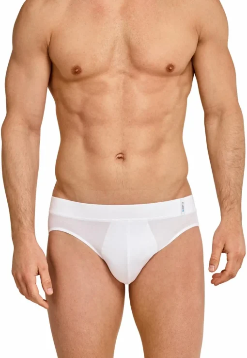 SCHIESSER Long Life Soft slip (1-pack), heren rio slip wit
