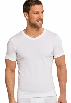 SCHIESSER Long Life Soft T-shirt (1-pack), heren shirt korte mouwen wit