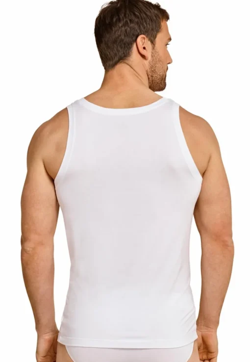 SCHIESSER Long Life Soft singlet (1-pack), heren shirt mouwloos wit