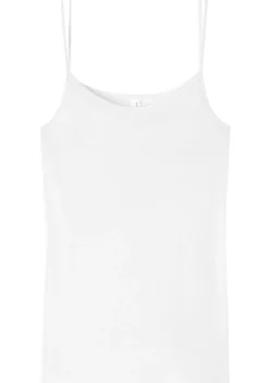 SCHIESSER Luxury dames spaghetti top (1-pack), wit