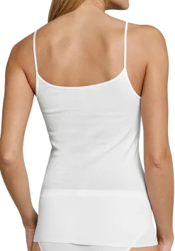 SCHIESSER Luxury dames spaghetti top (1-pack), wit