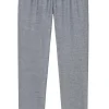 SCHIESSER Mix+Relax lounge broek, lange pijpen, dun niet elastisch, zwart met wit visgraat dessin