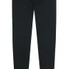 SCHIESSER Mix+Relax lounge broek, lange pijpen met boord, dun, zwart