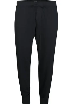 SCHIESSER Mix+Relax lounge broek, lange pijpen met boord, dun, blauw