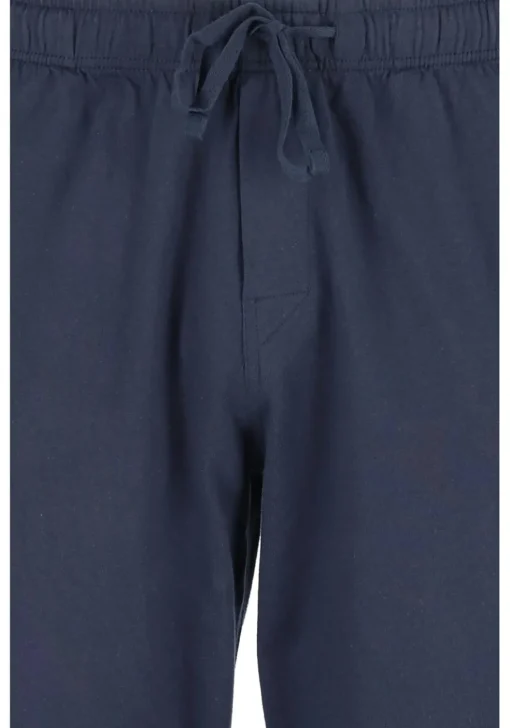 SCHIESSER Mix+Relax lounge broek, lange pijpen met boord, dun, blauw