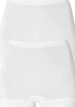 SCHIESSER Original Classics Feinripp dames pantyslips (2-pack), wit