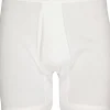 SCHIESSER Original Classics lange short (1-pack), Doppelripp met gulp, wit