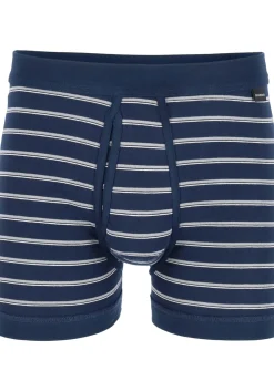 SCHIESSER Original Classics shorts (2-pack), Feinripp met gulp, blauw gestreept