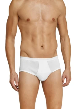 SCHIESSER Original Classics sportslip (1-pack), Doppelripp met gulp, wit