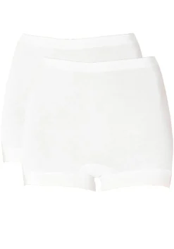 SCHIESSER Original Classics Feinripp dames pantyslips (2-pack), wit