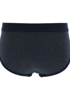 SCHIESSER Original Classics sportslips (2-pack), Feinripp met gulp, donkerblauw gestreept