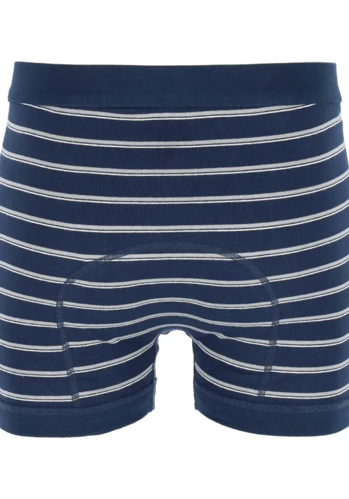 SCHIESSER Original Classics shorts (2-pack), Feinripp met gulp, blauw gestreept