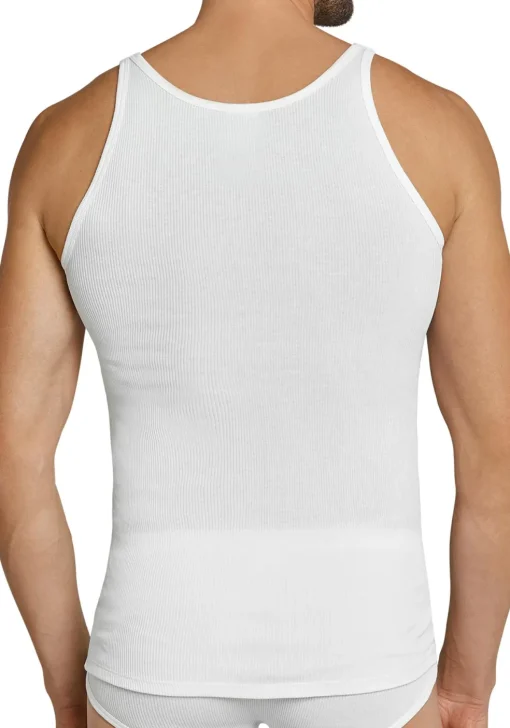SCHIESSER Original Classics singlets (2-pack), Doppelribb, wit