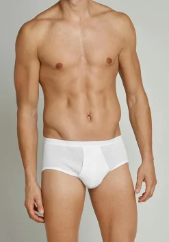 SCHIESSER Original Classics sportslip (1-pack), Doppelripp met gulp, wit