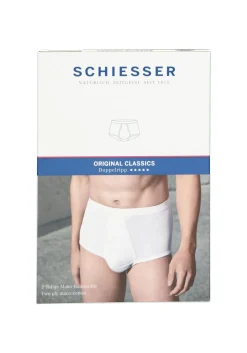 SCHIESSER Original Classics hoge slip (1-pack), Doppelripp met gulp, wit