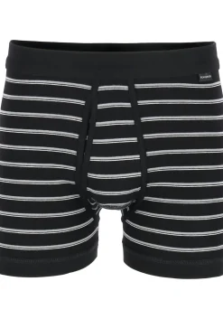 SCHIESSER Original Classics shorts (2-pack), Feinripp met gulp, zwart gestreept