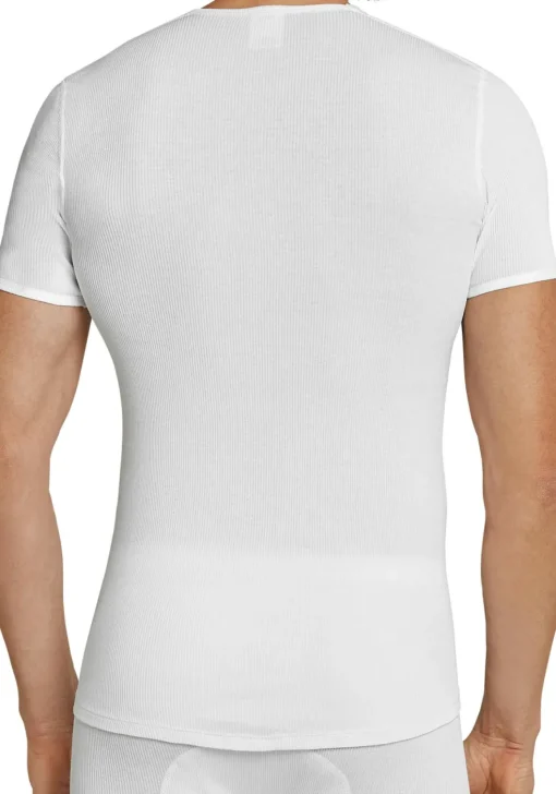 SCHIESSER Original Classics T-shirt (1-pack), Doppelribb met O-hals, wit