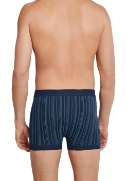 SCHIESSER Original Classics shorts (2-pack), Feinripp met gulp, blauw gestreept