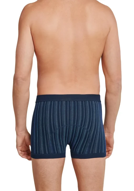 SCHIESSER Original Classics shorts (2-pack), Feinripp met gulp, blauw gestreept