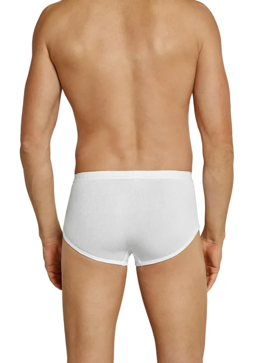 SCHIESSER Original Classics sportslip (1-pack), Doppelripp met gulp, wit