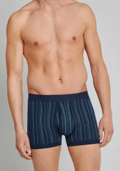 SCHIESSER Original Classics shorts (2-pack), Feinripp met gulp, blauw gestreept
