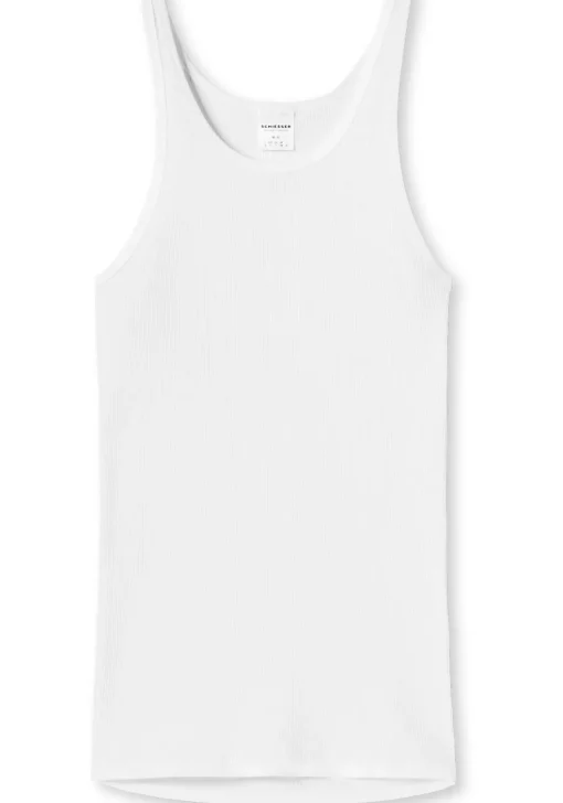 SCHIESSER Original Classics singlet (1-pack), Doppelribb, wit