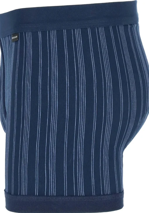 SCHIESSER Original Classics shorts (2-pack), Feinripp met gulp, blauw gestreept