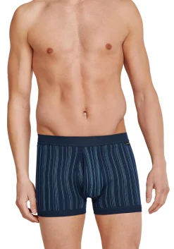 SCHIESSER Original Classics shorts (2-pack), Feinripp met gulp, blauw gestreept