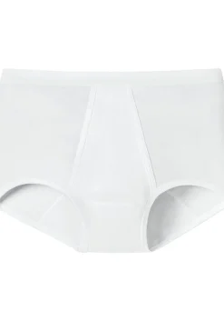 SCHIESSER Original Feinripp Classics slip (1-pack), met gulp, wit