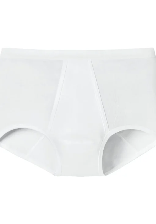 SCHIESSER Original Feinripp Classics slip (1-pack), met gulp, wit