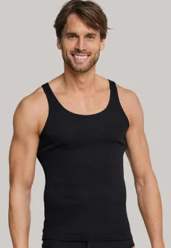 SCHIESSER Original Feinripp singlet (1-pack), zwart