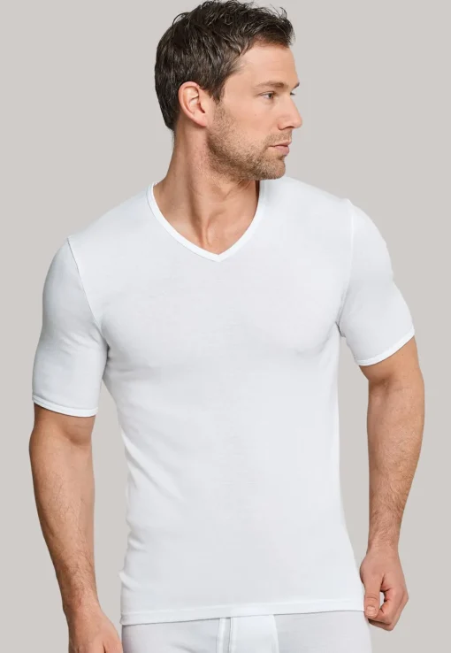 SCHIESSER Original Feinripp T-shirt (1-pack), V-hals, wit
