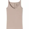 SCHIESSER Personal Fit singlet (1-pack), dames bruine spaghettitop