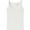 SCHIESSER Personal Fit singlet (1-pack), dames spaghettitop gebroken wit