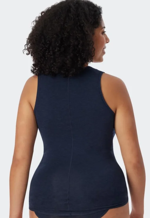 SCHIESSER Personal Fit singlet (1-pack), dames tank top nachtblauw