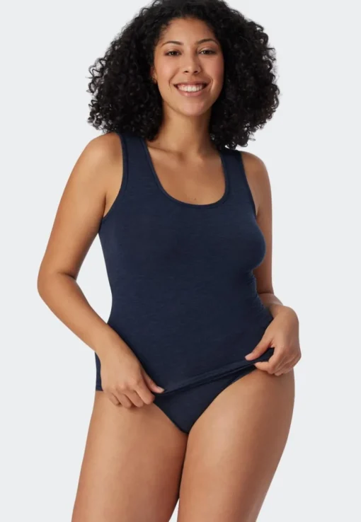 SCHIESSER Personal Fit singlet (1-pack), dames tank top nachtblauw