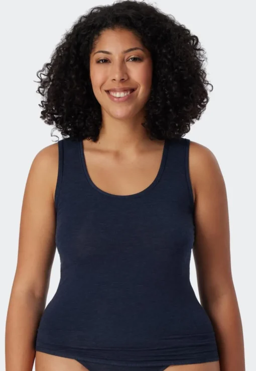 SCHIESSER Personal Fit singlet (1-pack), dames tank top nachtblauw